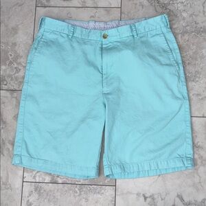 Peter Millar Light Blue Flat Front Shorts size 36